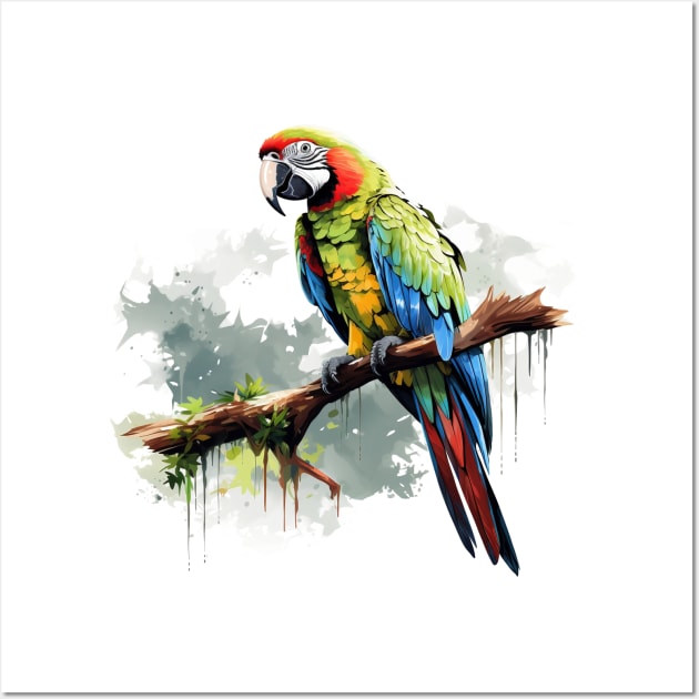 Military Macaw Wall Art by zooleisurelife